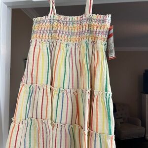 Cat & Jack Multicolor Striped Kids Dress